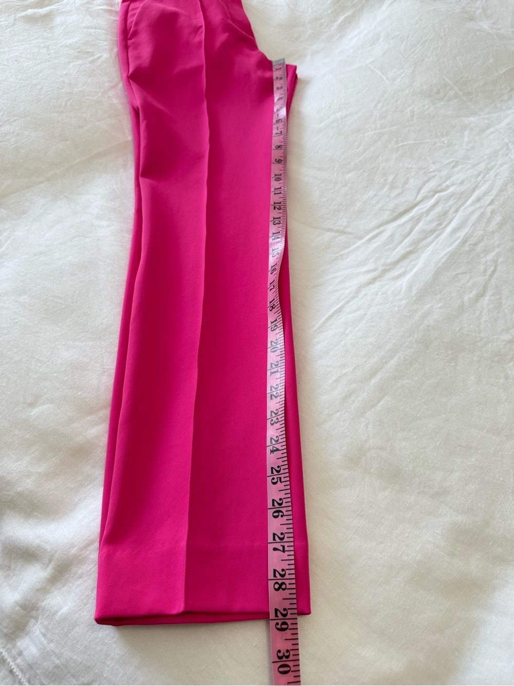 Tory Burch Sport | SZ 0 | Fuchsia Trousers Front Seam Straight Leg Ankle Pants - Picture 8 of 9